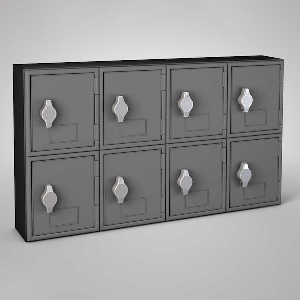 Sliding Door Indoor Enclosed Corkboard, 7